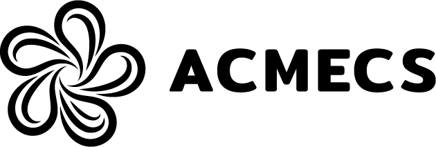ACMECS logo, black — horizontal