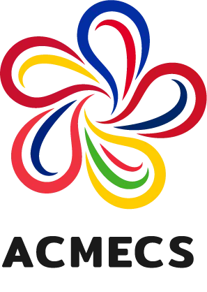 ACMECS logo, full colour — vertical
